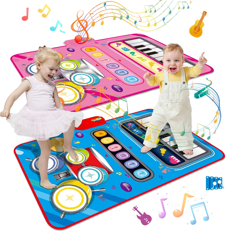 SoundSteps – 2-in-1 Muzikale Speelmat met Piano & Drumstel