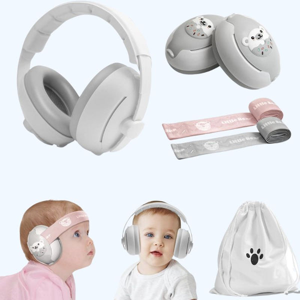 2-in-1 Baby Oorkappen - Verstelbaar Geluiddempende Hoofdtelefoon