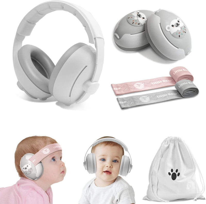 2-in-1 Baby Oorkappen - Verstelbaar Geluiddempende Hoofdtelefoon