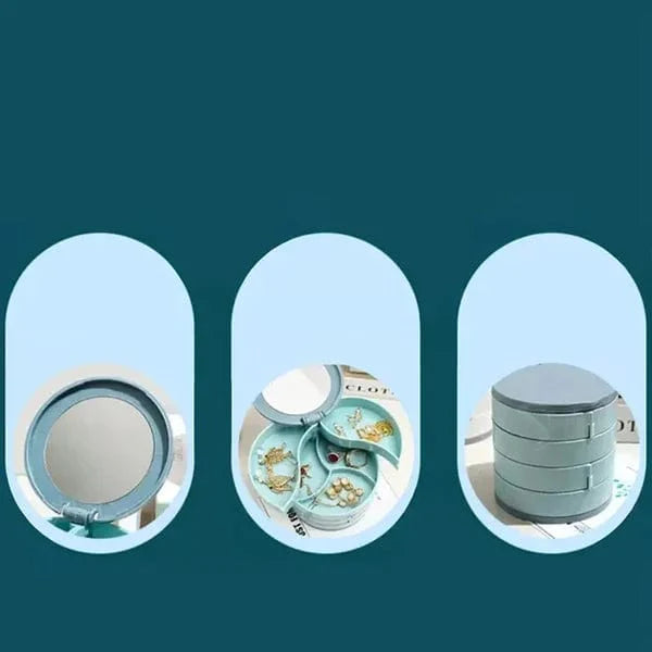 Draaibare Sieraden Opbergdoos (4 Lagen)