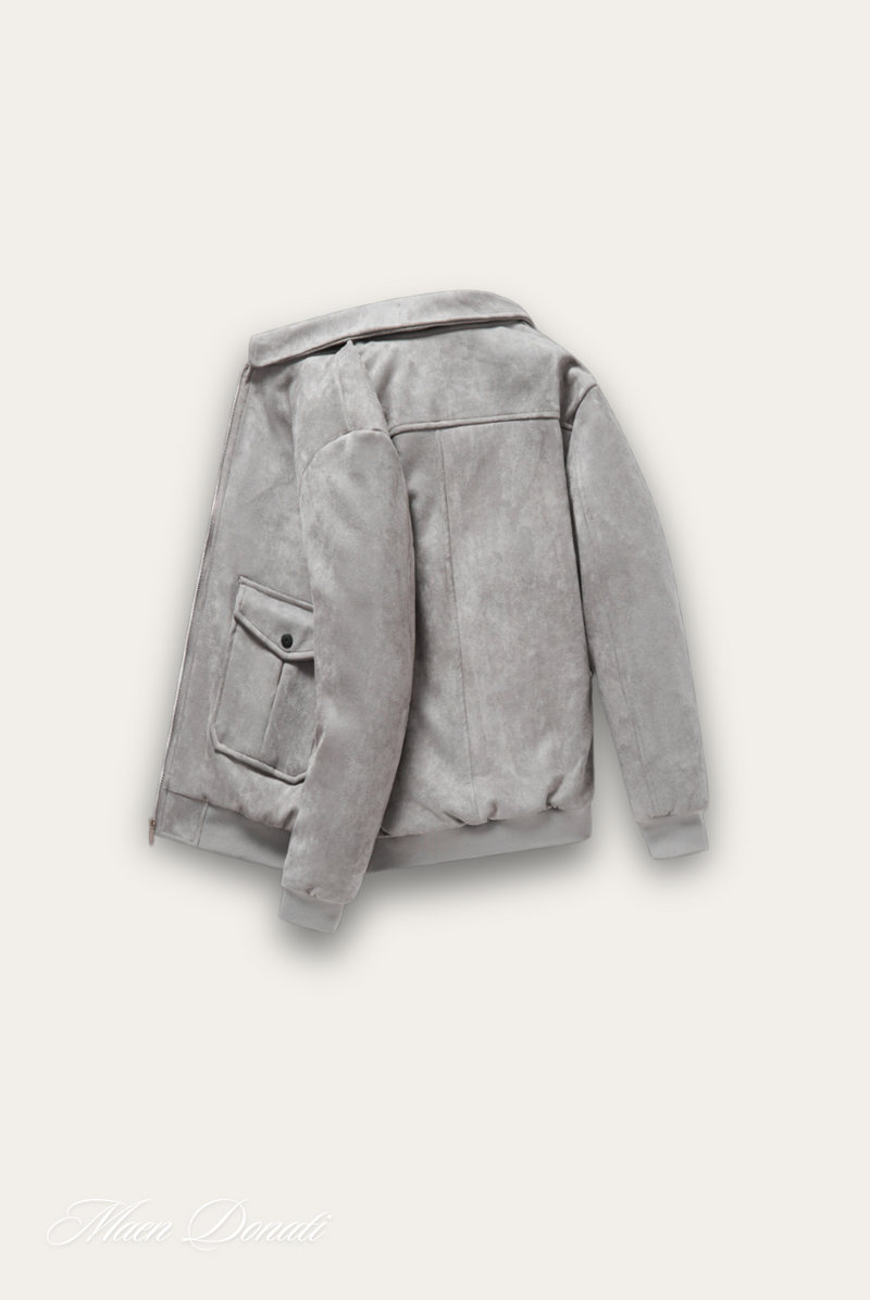 Trendige grijze herenmantel – Matteo