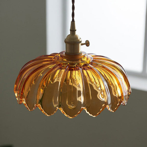 Bubble Glass Hanglamp – Elegante Transparante Glas & Koper Hanglamp