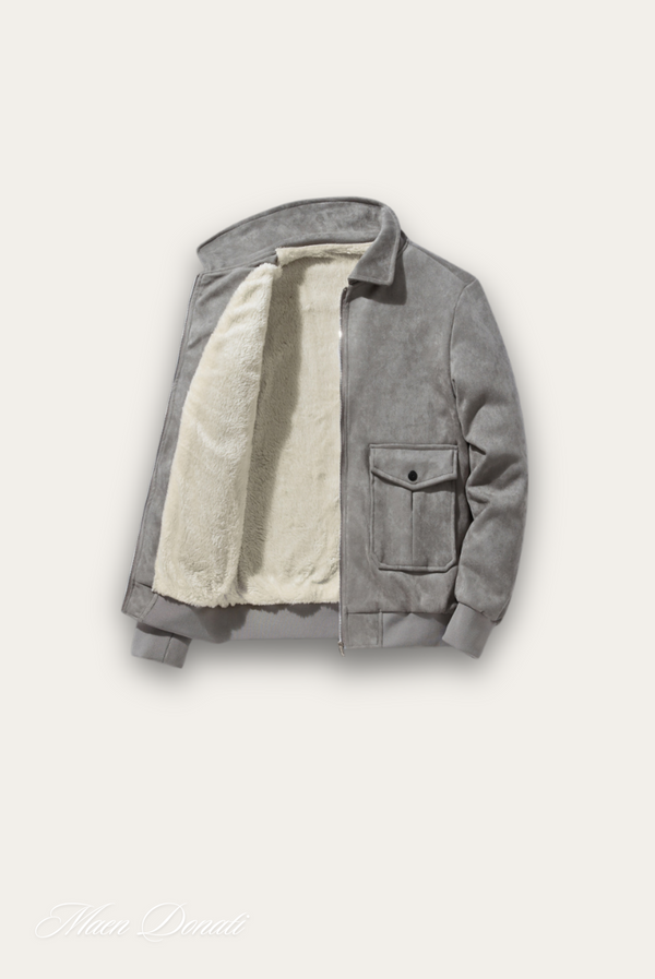 Trendige grijze herenmantel – Matteo