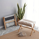 Lichtgewicht Opvouwbare Bamboe Voetsteun – Comfortabel en Praktisch voor Thuis en Kantoor