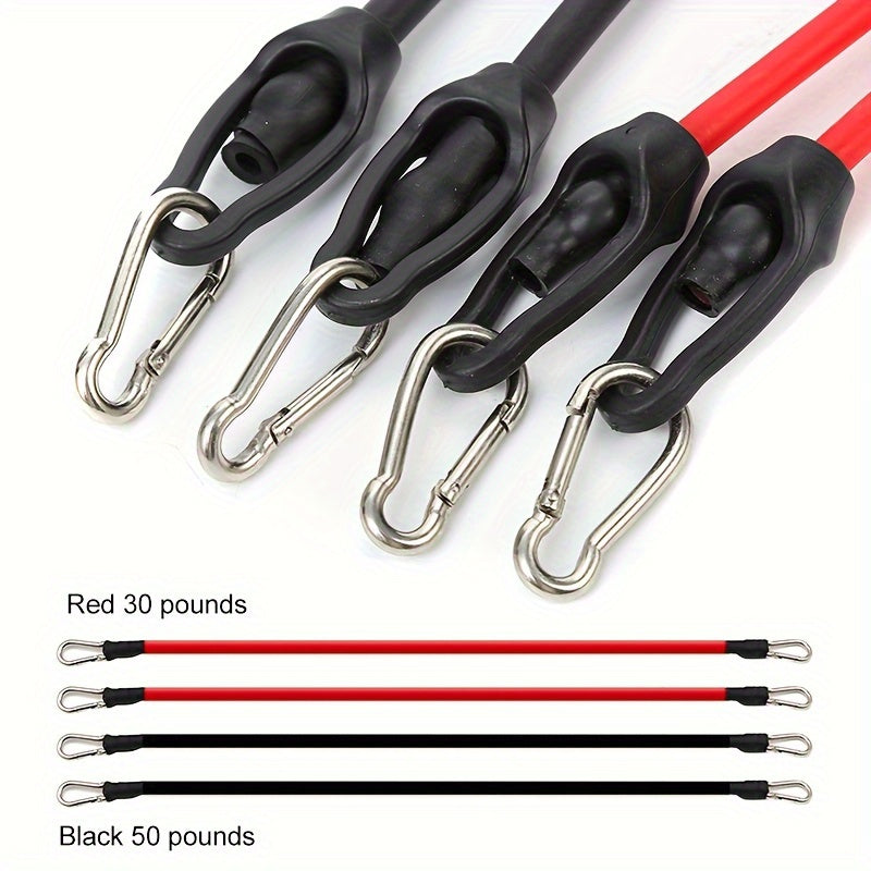 Push-up plank set met handvatten, weerstandsbanden en accessoires – ideaal voor borst en buik