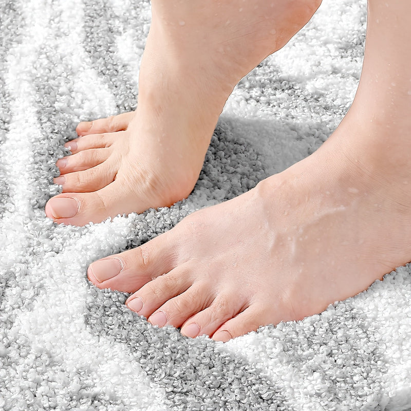 Fluffy Flocking Badmat – Absorberend en Zacht voor Badkamer of Keuken