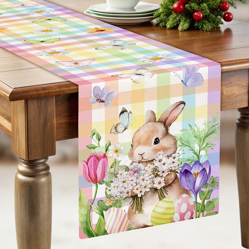 Paashaas Tafelloper met Vlinders – Vrolijke Lente Decoratie voor Jouw Tafel