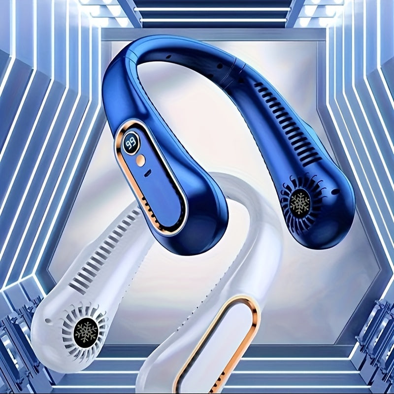 Oplaadbare USB Nekventilator voor Krachtige, Stille Koeling – Perfect voor Buiten- en Binnengebruik