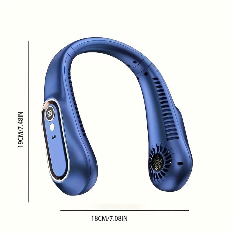 Oplaadbare USB Nekventilator voor Krachtige, Stille Koeling – Perfect voor Buiten- en Binnengebruik
