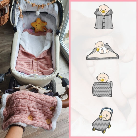 SnuggleNest Babyslaapzak - Voor Warmte en Comfort in de Kinderwagen