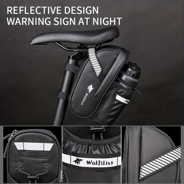 RideSafe Fietszadeltas – Groot, Reflecterend en Praktisch voor Onder het Zadel