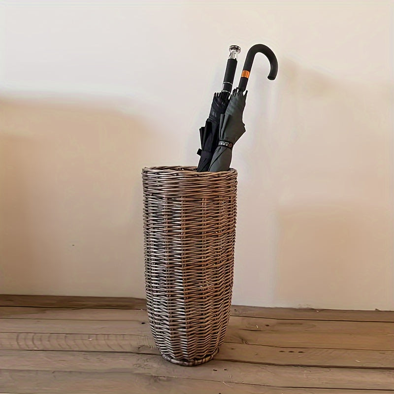 Vintage Handgeweven Wilgen Mand - Stijlvol en Functioneel voor Elk Huis