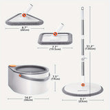 FlexiClean Spin Mop Set – Handsfree, Verstelbaar en Efficiënt Schoonmaken