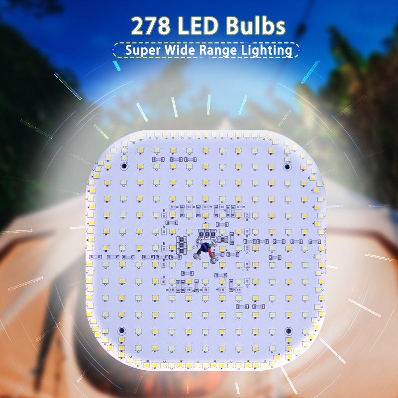 80W LED Zonne-oplaadbare Campinglamp met Magneet en Zoomfunctie