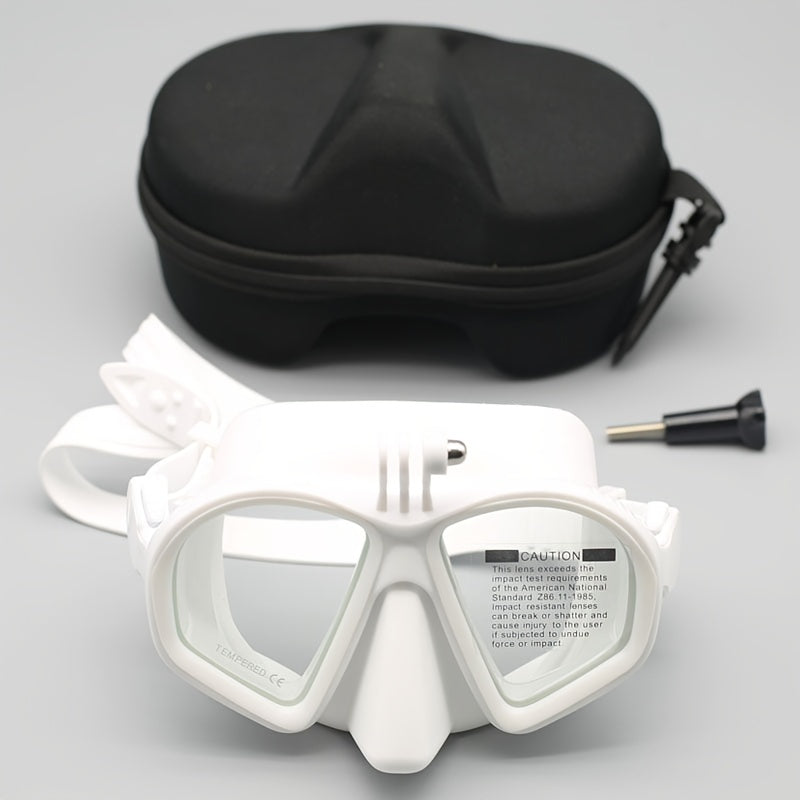 Tempered Duikmasker met Opbergcase - Duik Bril met Anti-Fog en Camerabevestiging
