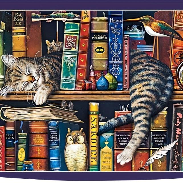 Kat op Boekenplank Puzzel – Voor Puzzelaars en Kattenliefhebbers