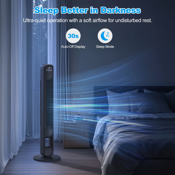 Bladloze Torenventilator – Stil en Instelbaar