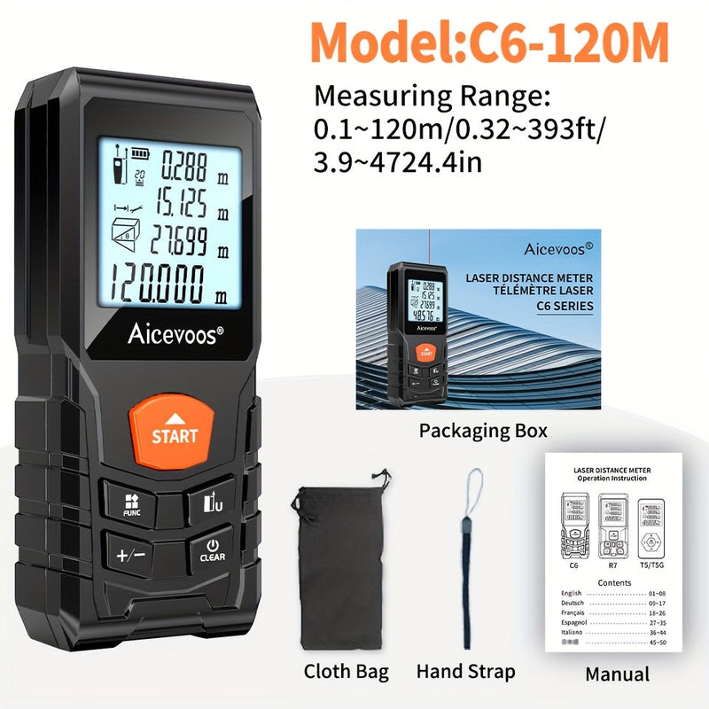 Compacte Laser Afstandsmeter – Nauwkeurig en Robuust Meetinstrument