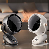 Draagbare Bladloze Ventilator met Digitaal Display – Stille en Oplaadbare Koeling voor Binnen en Buiten