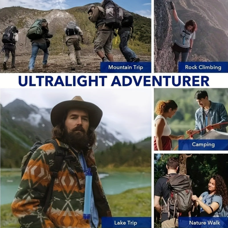 PureFlow Waterfilter Straw - Compact en efficiënt voor schoon drinkwater