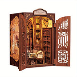 DIY Miniatuur Uilen Boekenwinkel – 3D Houten Kit met Verlichting voor Creatieve Decoratie