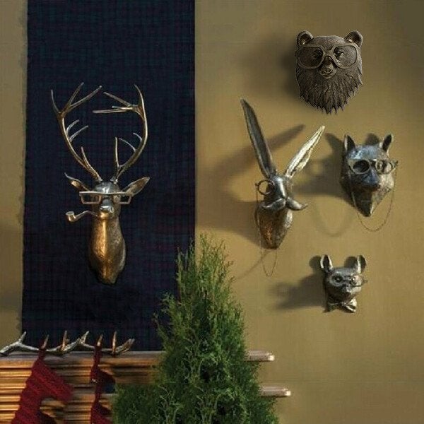 Grappige Dierenkop Wanddecoratie - WallCritters