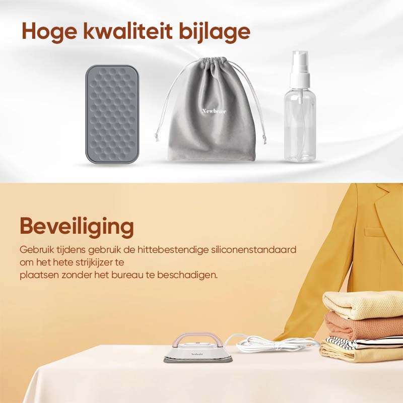 TravelPress - Reisstrijkijzer met Dubbele Spanning