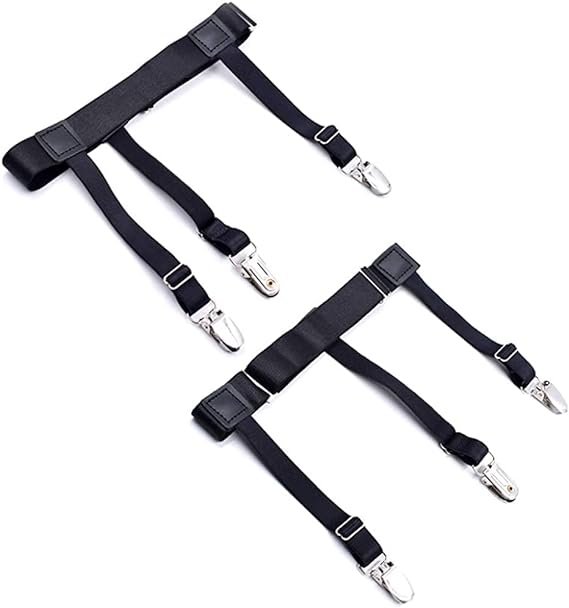 Heren Hemd-Stäbe Gummibanden Bretels voor een veilige Hemd-Houder