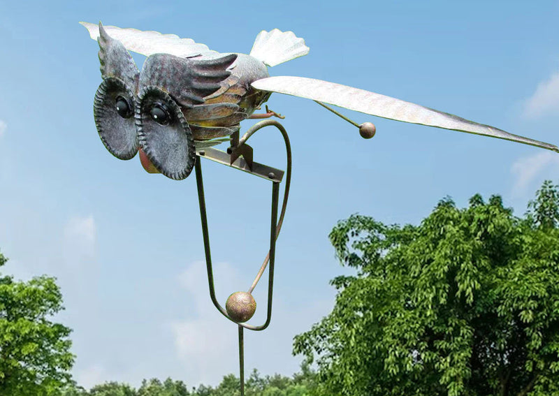 Metalen Vogel Windgenerator - Decoratieve Tuinornamenten