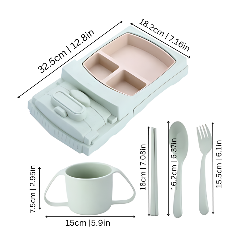 Vrolijke Lunchbox Set - Multifunctioneel en Gezond