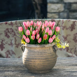 Set van 6 Bundels Kunst Tulpen – UV-bestendig en Realistisch voor Tuin- en Interieurdecoratie
