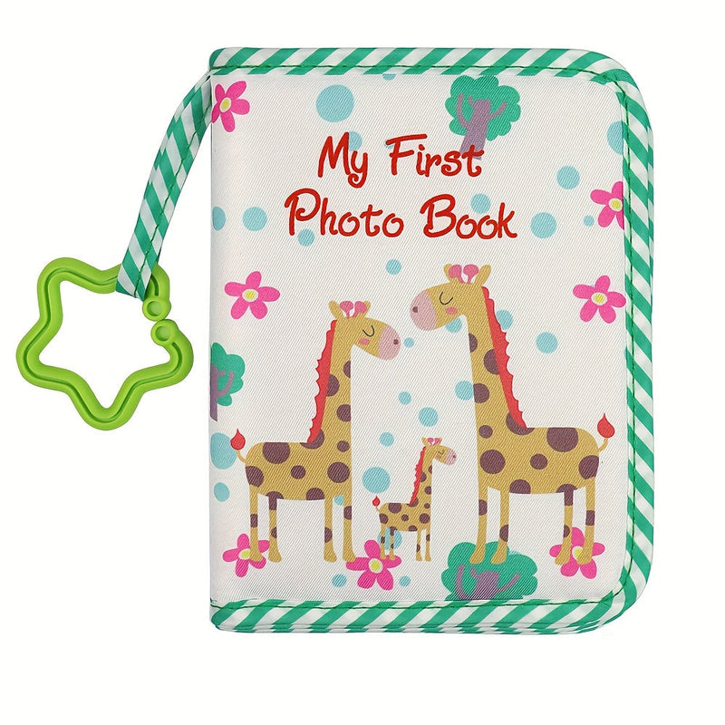 Giraffe Themed Fotoalbum – Duurzaam Herinneringenboek voor Baby's Eerste Foto's