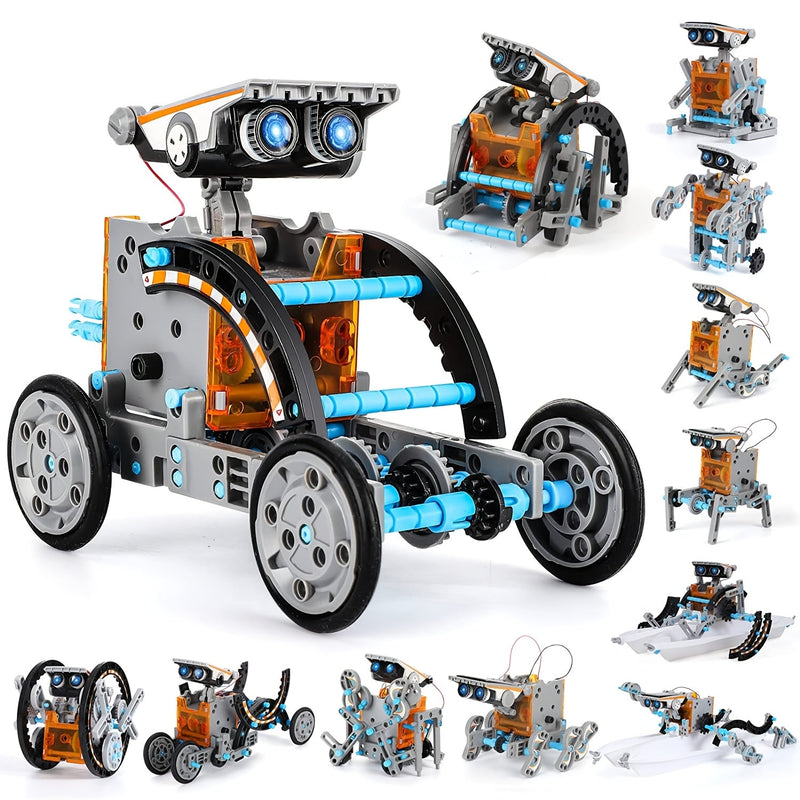 Solar Robo Builder - 12-in-1 Educatief Bouwspeelgoed met Zonne-energie