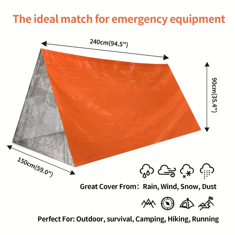 Survivor Emergency Tent - Waterdichte Noodopvang Tent voor 2 Personen