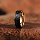 8mm Zwarte Toermalijn Wolfraamcarbide Ring - Ares