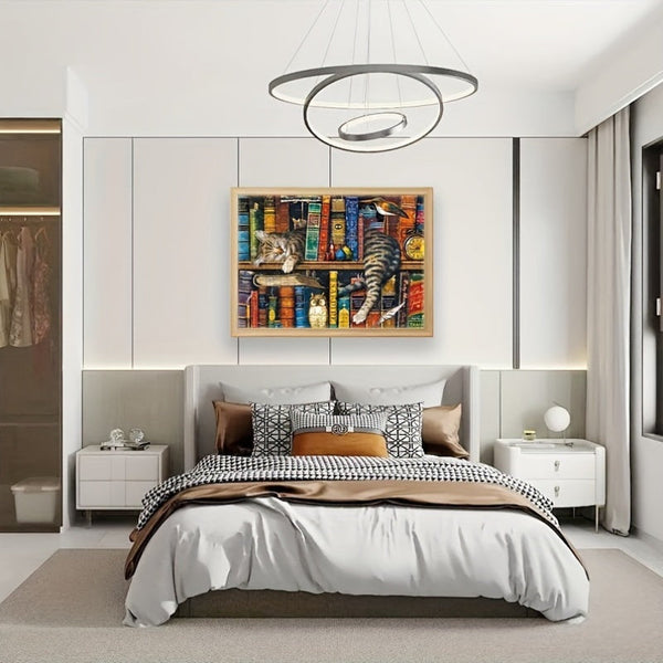 Kat op Boekenplank Puzzel – Voor Puzzelaars en Kattenliefhebbers