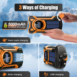 All-in-One Noodradio met Handcrank en Zonnepaneel – Voor Kamperen en Noodsituaties