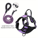 Reflecterend Hondenharnas met Leash Set - Verstelbaar en Veilig voor Wandelen en Training