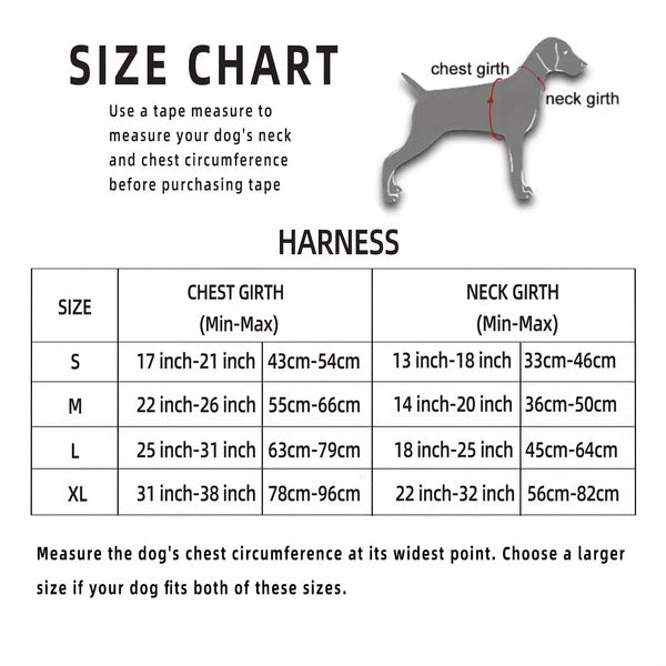 Reflecterend Hondenharnas met Leash Set - Verstelbaar en Veilig voor Wandelen en Training