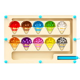 Magnetische IJs Doolhof Puzzel - Kleurrijk Educatief Speelgoed voor Kinderen vanaf 3 Jaar