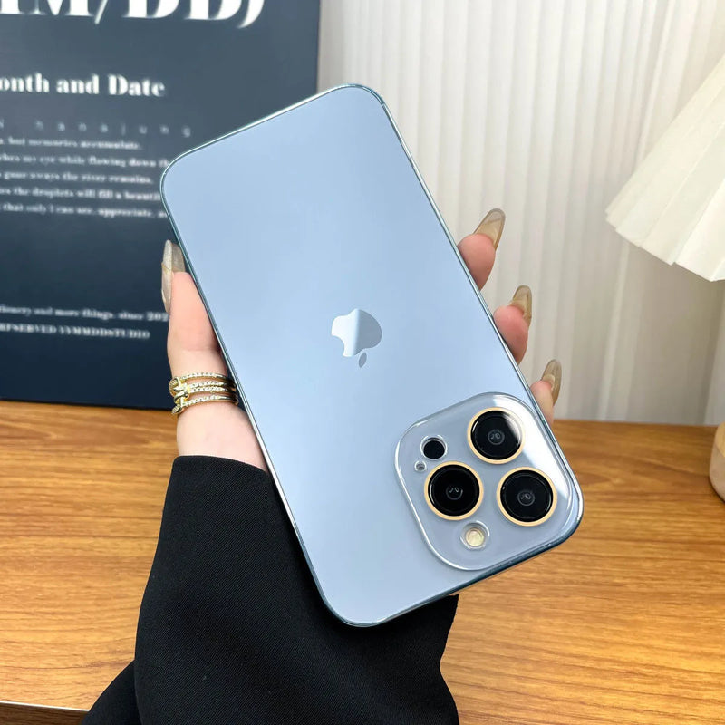 Elico Gelakt Mat Acryl Gehärtetes Glas iPhone Beschermhoes