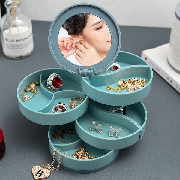 Draaibare Sieraden Opbergdoos (4 Lagen)