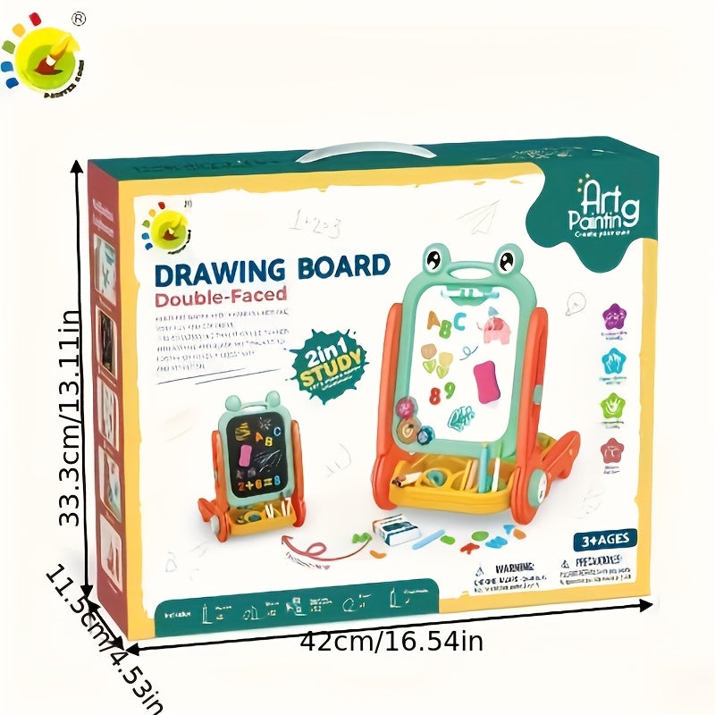 Dubbelzijdig Kinder Tekenbord – Magnetisch met Educatieve Functies voor Leren en Spelen