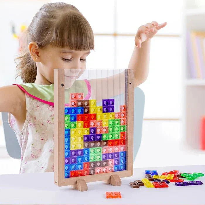 Tetris Bouwblok Spel – Creatieve Strategie en Plezier voor de Hele Familie