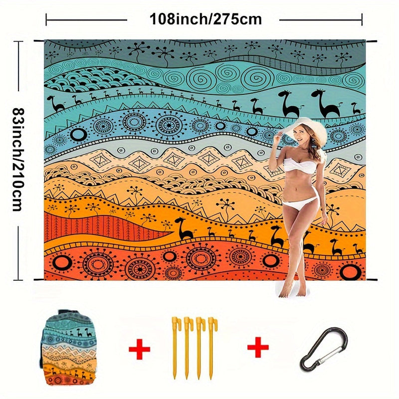 TropiComfort Oversized Strandmat – Ruim, Duurzaam en Zandbestendig