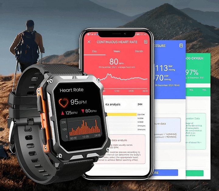 Indestructible Smartwatch | Multifunctionele smartwatch