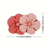 Fluffy Bloemen Badkamer Tapijt – Absorberend en Zacht voor Extra Comfort
