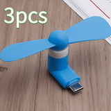 Mini Draagbare Telefoon Ventilators – Type-C Connector met Verstelbare Hoek