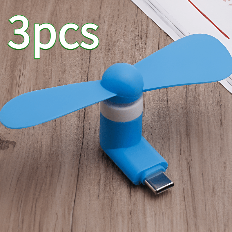 Mini Draagbare Telefoon Ventilators – Type-C Connector met Verstelbare Hoek