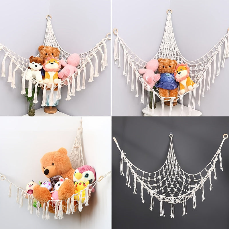 SnuggleNet Hamaca voor Pluche Dieren - Stijlvolle Oplossing voor Speelgoedopslag